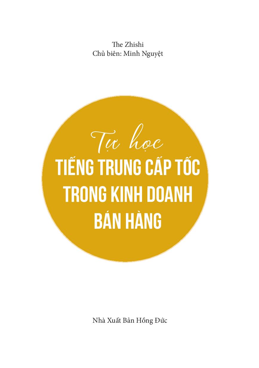 Tự Học Tiếng Trung Cấp Tốc Trong Kinh Doanh - Bán Hàng