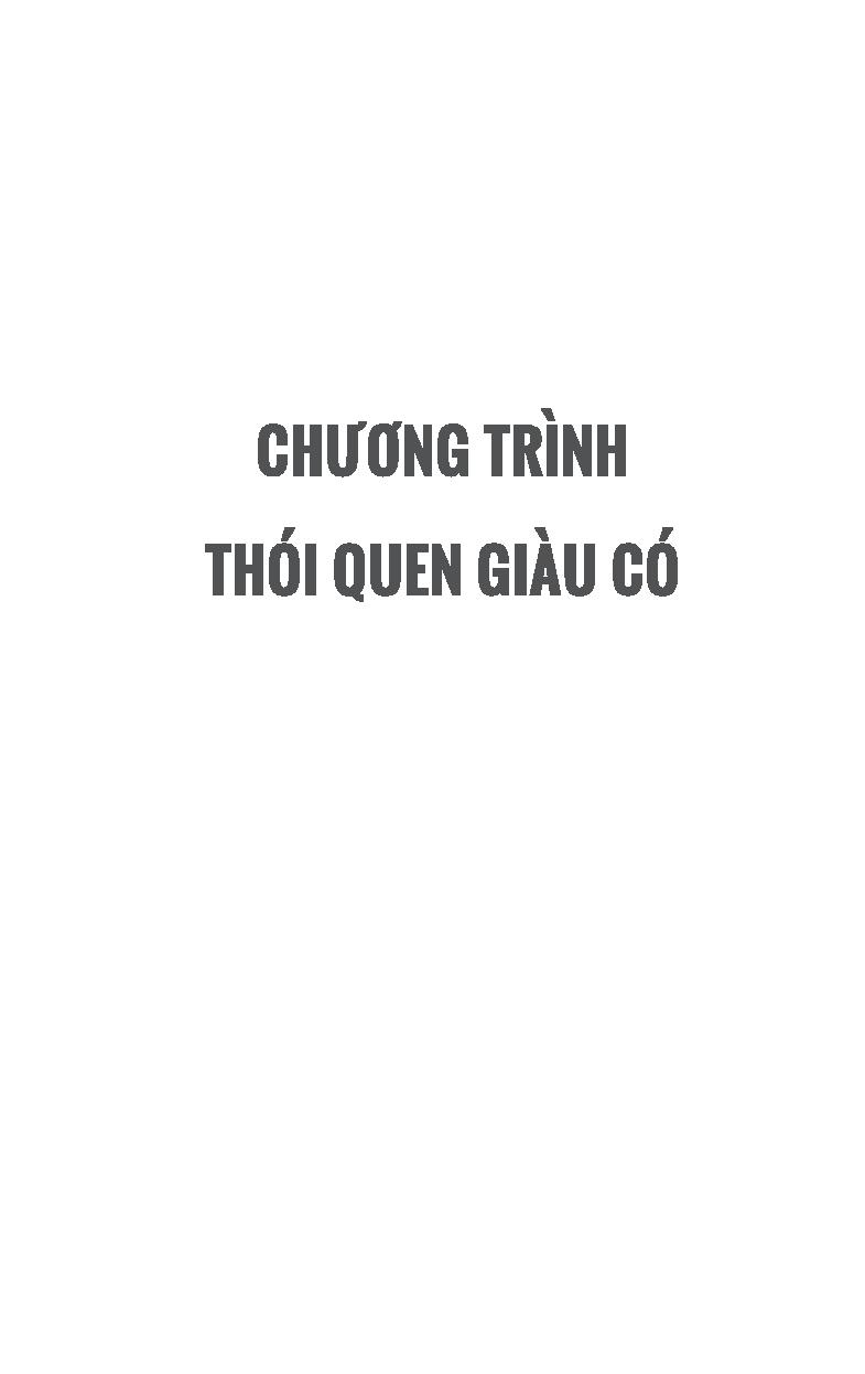Rich Habits - Thói Quen Thành Công Của Những Triệu Phú Tự Thân