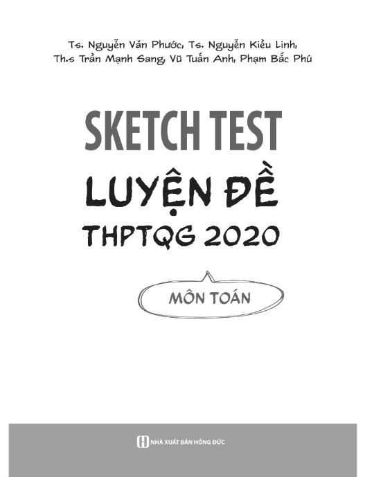 Sketch Test Luyện Đề THPTQG 2020 - Môn Toán