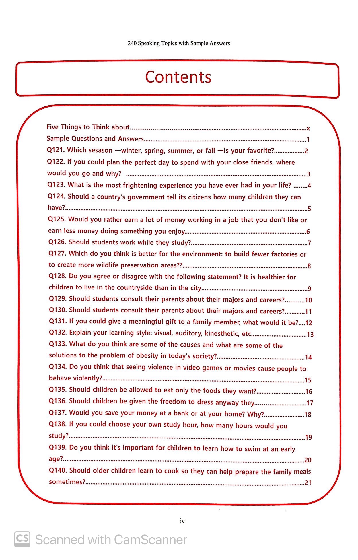 240 Speaking Topics - Vol 2 (Topics 121-240)