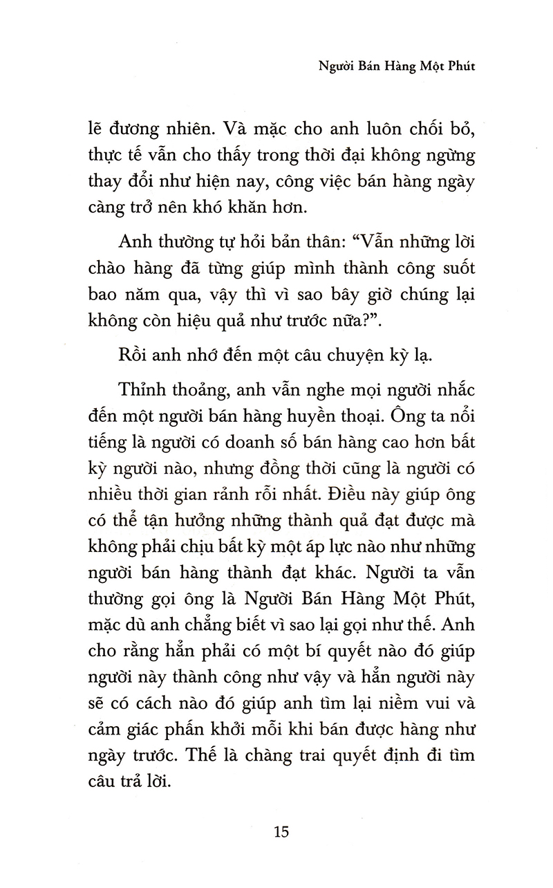 Người Bán Hàng Một Phút