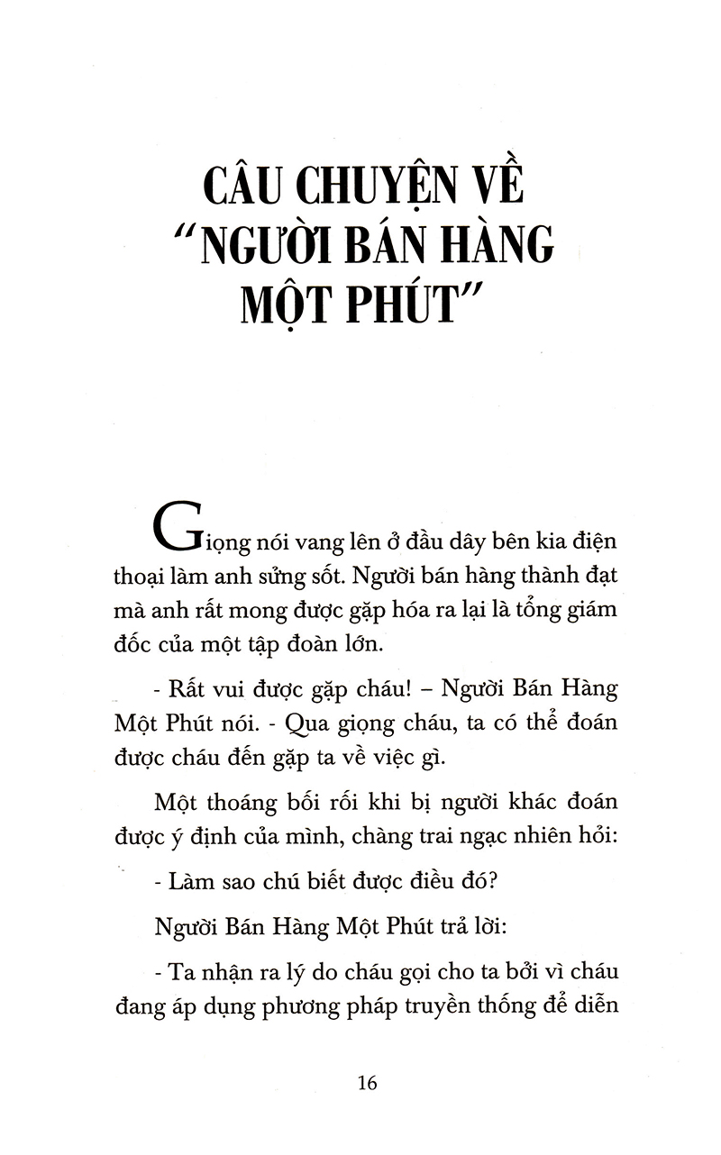 Người Bán Hàng Một Phút