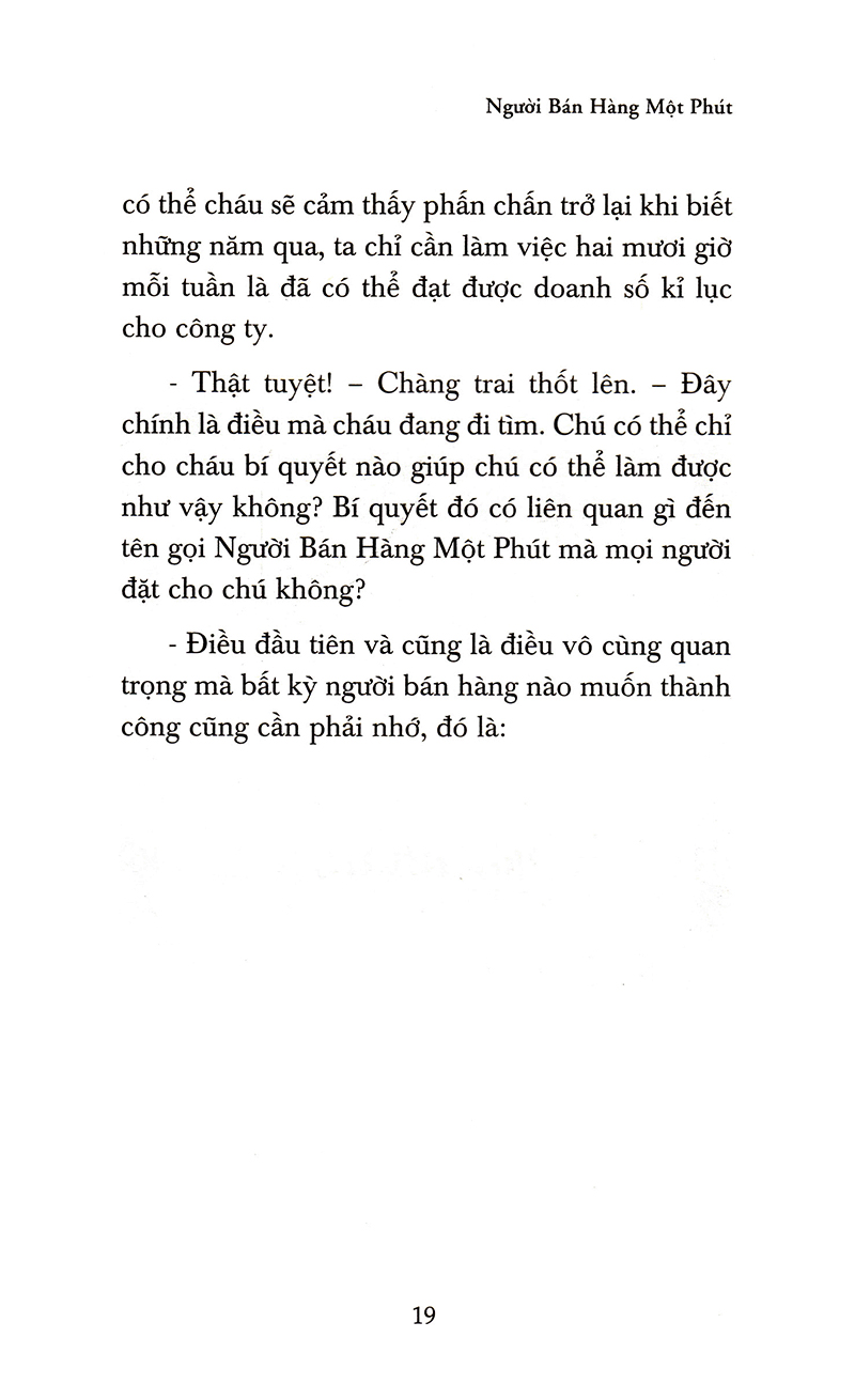 Người Bán Hàng Một Phút