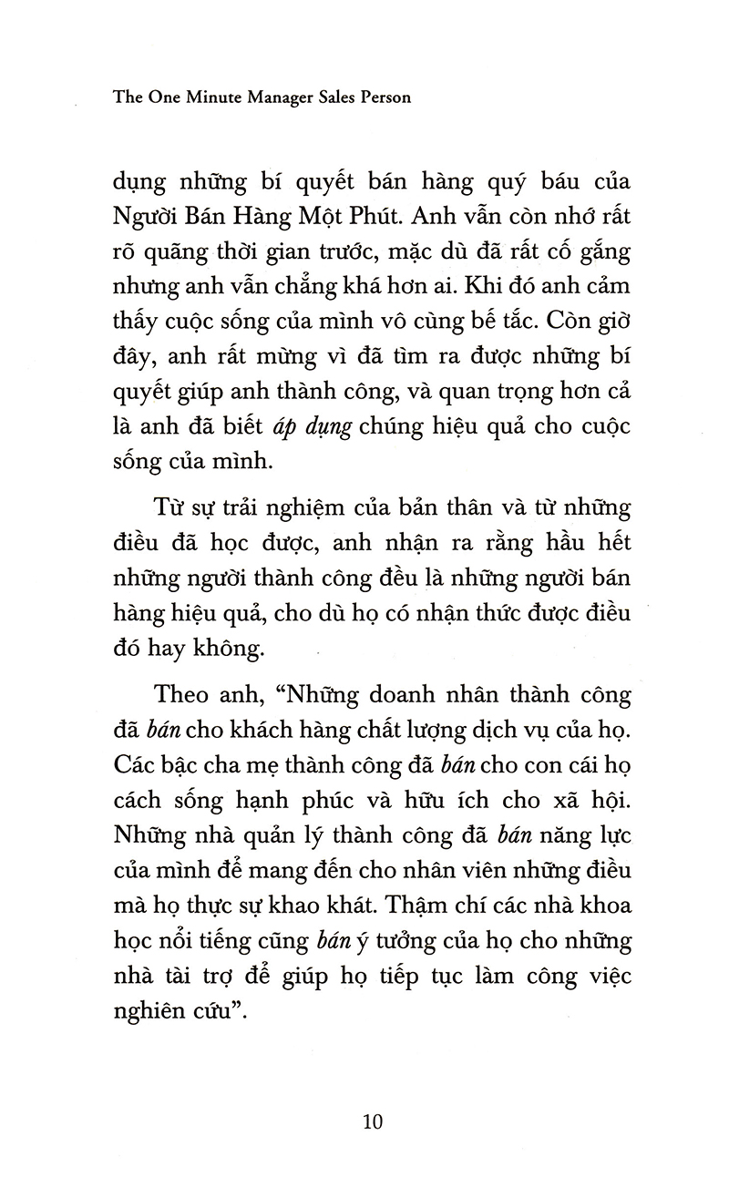 Người Bán Hàng Một Phút