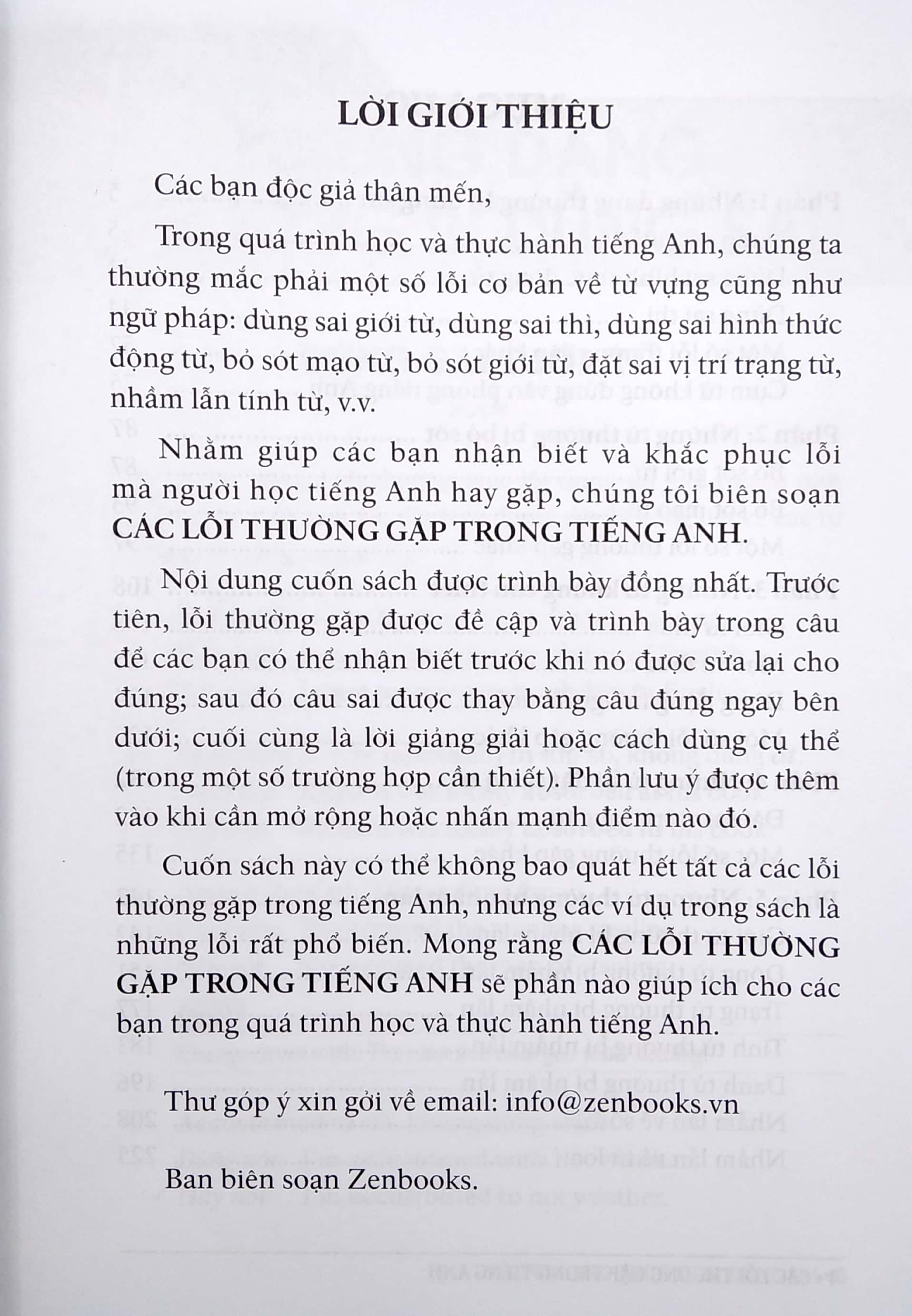 Các Lỗi Thường Gặp Trong Tiếng Anh