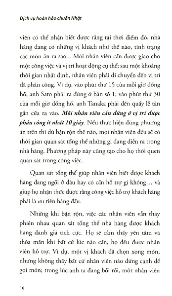 Dịch Vụ Hoàn Hảo Chuẩn Nhật