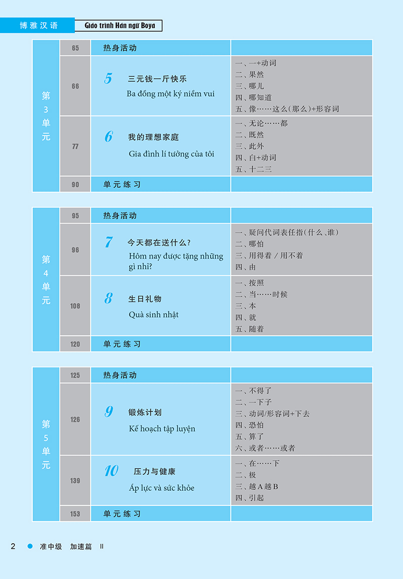 Giáo Trình Hán Ngữ Boya Trung Cấp 1 - Tập 2