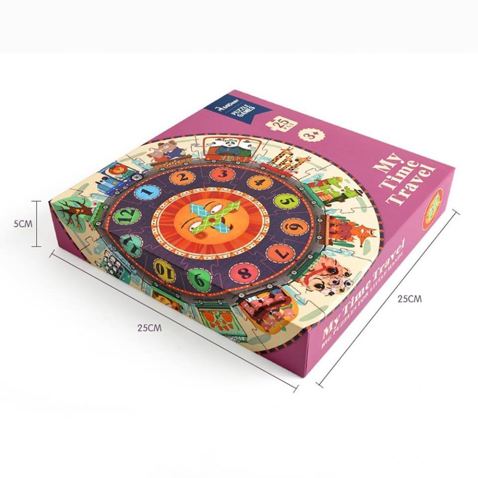 Ghép Hình Puzzle Mideer 25 Mảnh: My Time Travel - Du Hành Vượt Thời Gian - MD3020