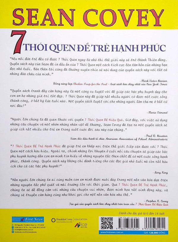 7 Thói Quen Để Trẻ Hạnh Phúc (Song Ngữ)