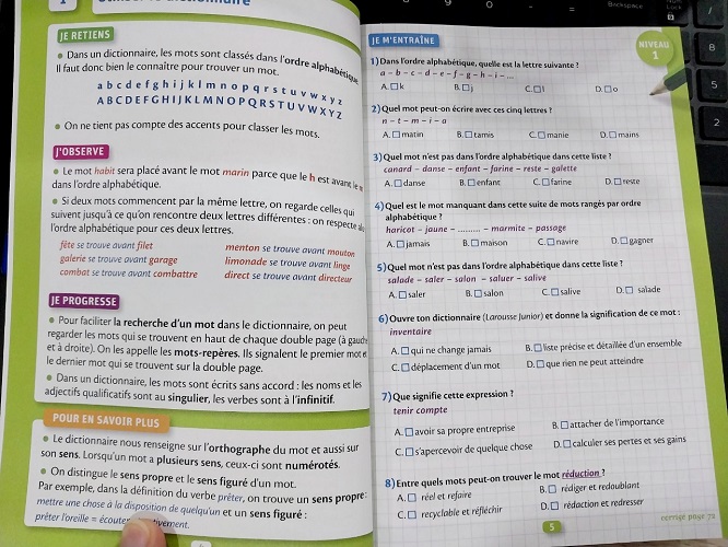 Sách Bài Tập Tiếng Pháp lớp 3,4,5 - 800 Exercices D'Orthographe - Grammaire - Conjugaison