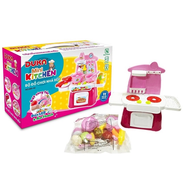 Đồ Chơi Nhà Bếp Màu Hồng - Duka 88940