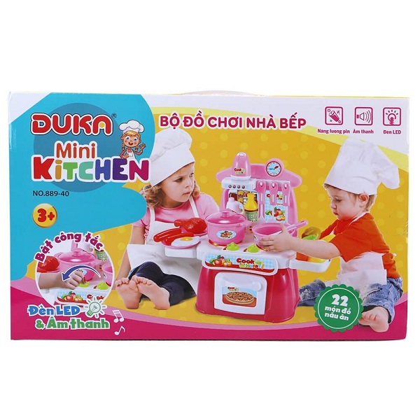 Đồ Chơi Nhà Bếp Màu Hồng - Duka 88940