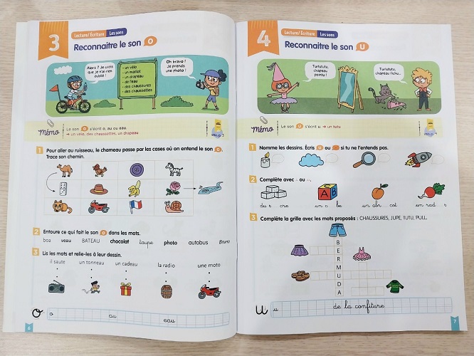 Sách Bài Tập Tiếng Pháp- Mon Cahier Pour La Maison Francais (CP 6-7 tuổi)