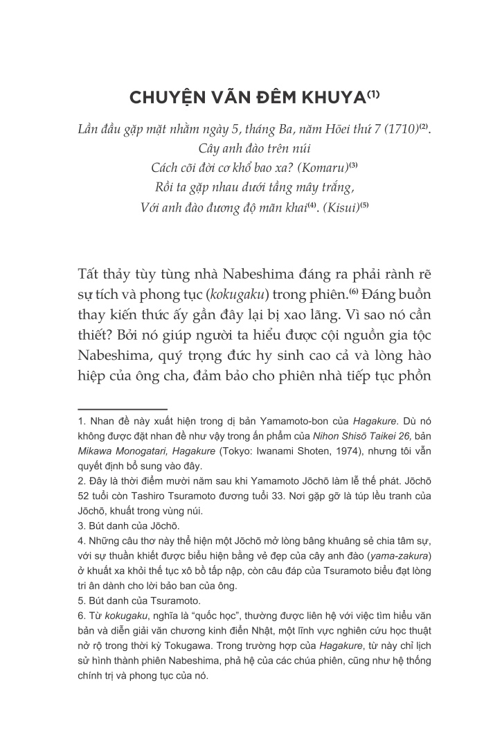 Hagakure - Luận Đàm Về Cốt Tủy Võ Sĩ Đạo