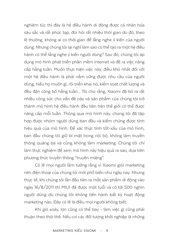 Marketing Kiểu Xiaomi