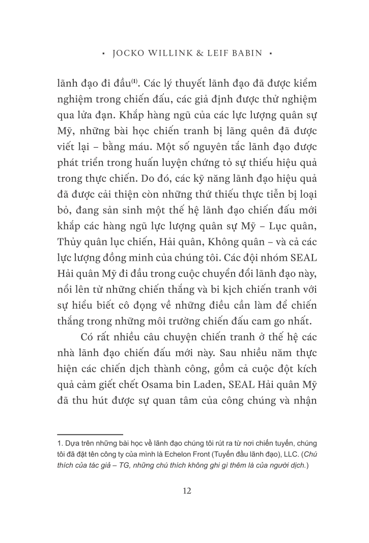 12 Quy Tắc Lãnh Đạo Từ Seal