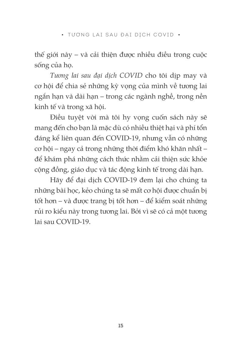 Tương Lai Sau Đại Dịch Covid