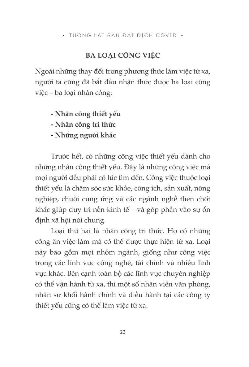 Tương Lai Sau Đại Dịch Covid