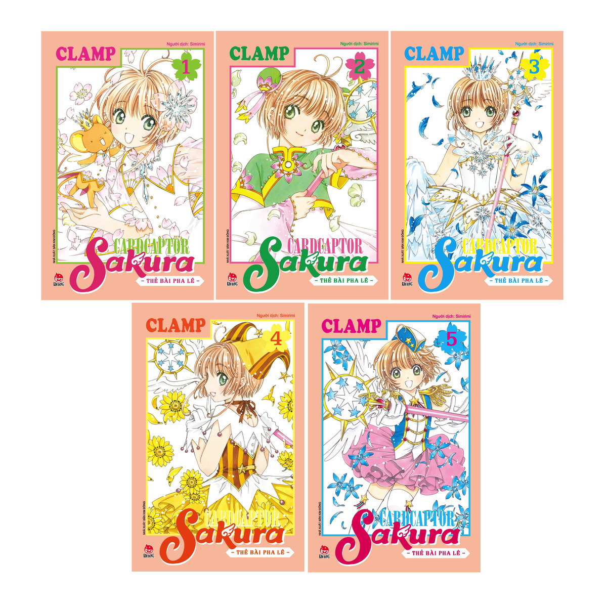Cardcaptor Sakura - Thẻ Bài Pha Lê: Tập 1-5 (Bộ 5 Cuốn)