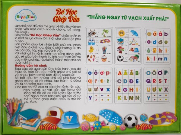 Bộ Đồ Chơi Bé Tập Ghép Vần Woody - Happy Time 0708