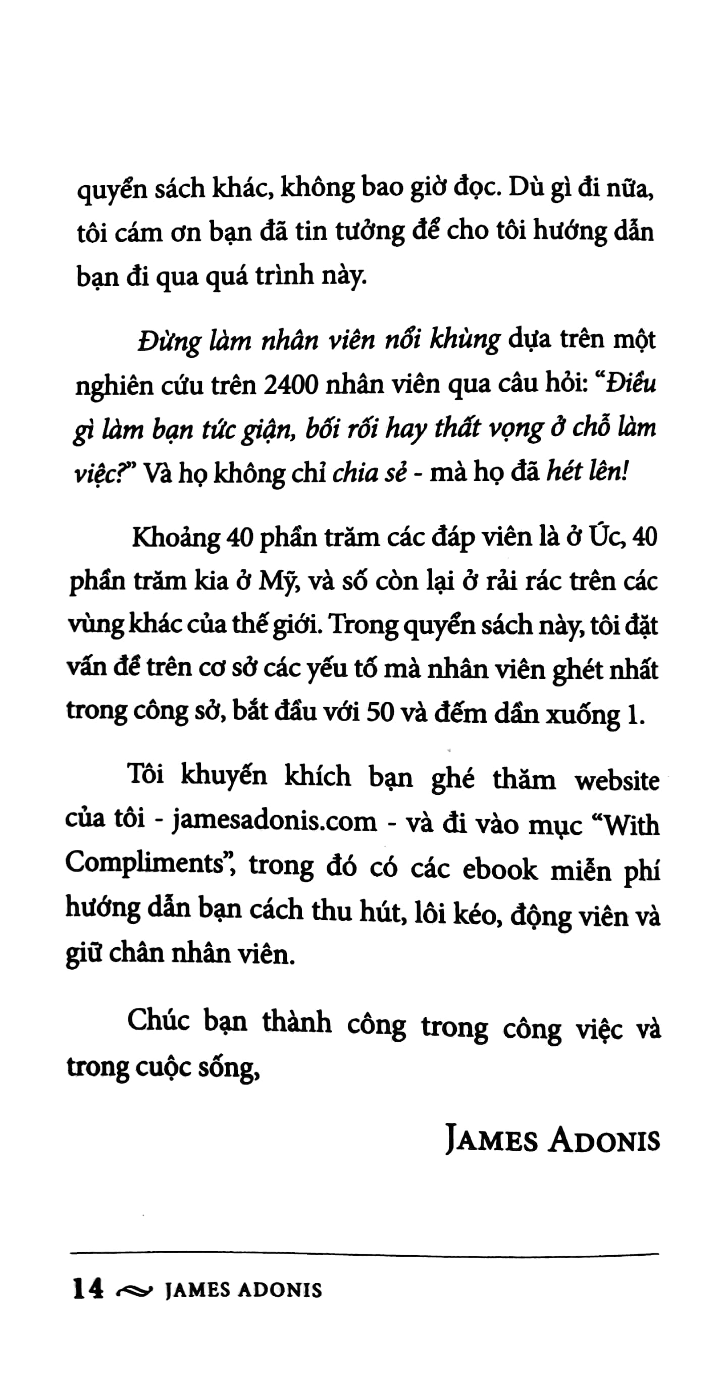 Đừng Làm Nhân Viên Nổi Khùng