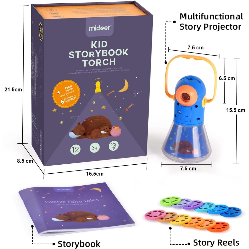 Đèn Pin Kể Chuyện Cổ Tích Cho Bé Mideer Phiên Bản 11 Truyện - Kid Storybook Torch - CT7027