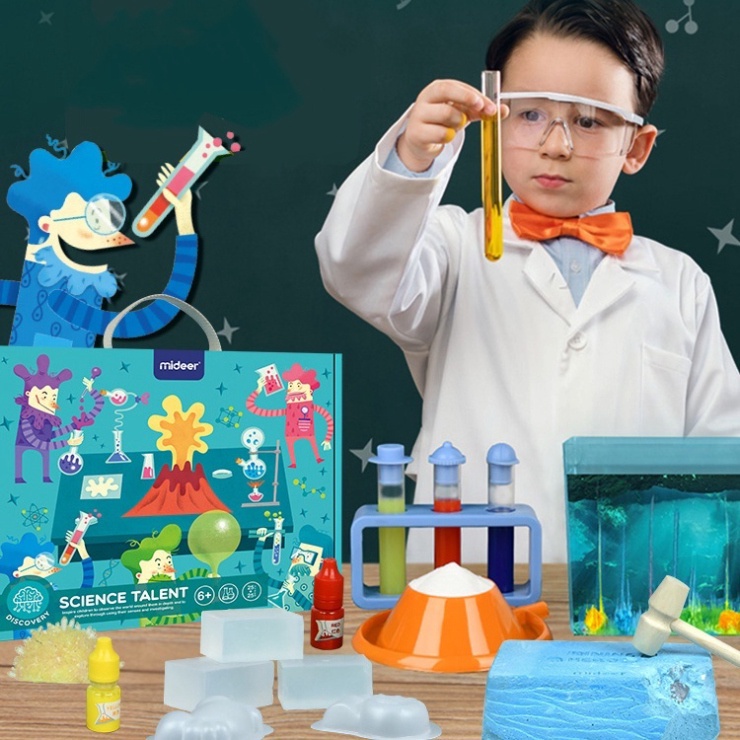 Bộ kit 50 thí nghiệm khoa học cơ bản Science Talent Mideer dành cho học sinh CT7030