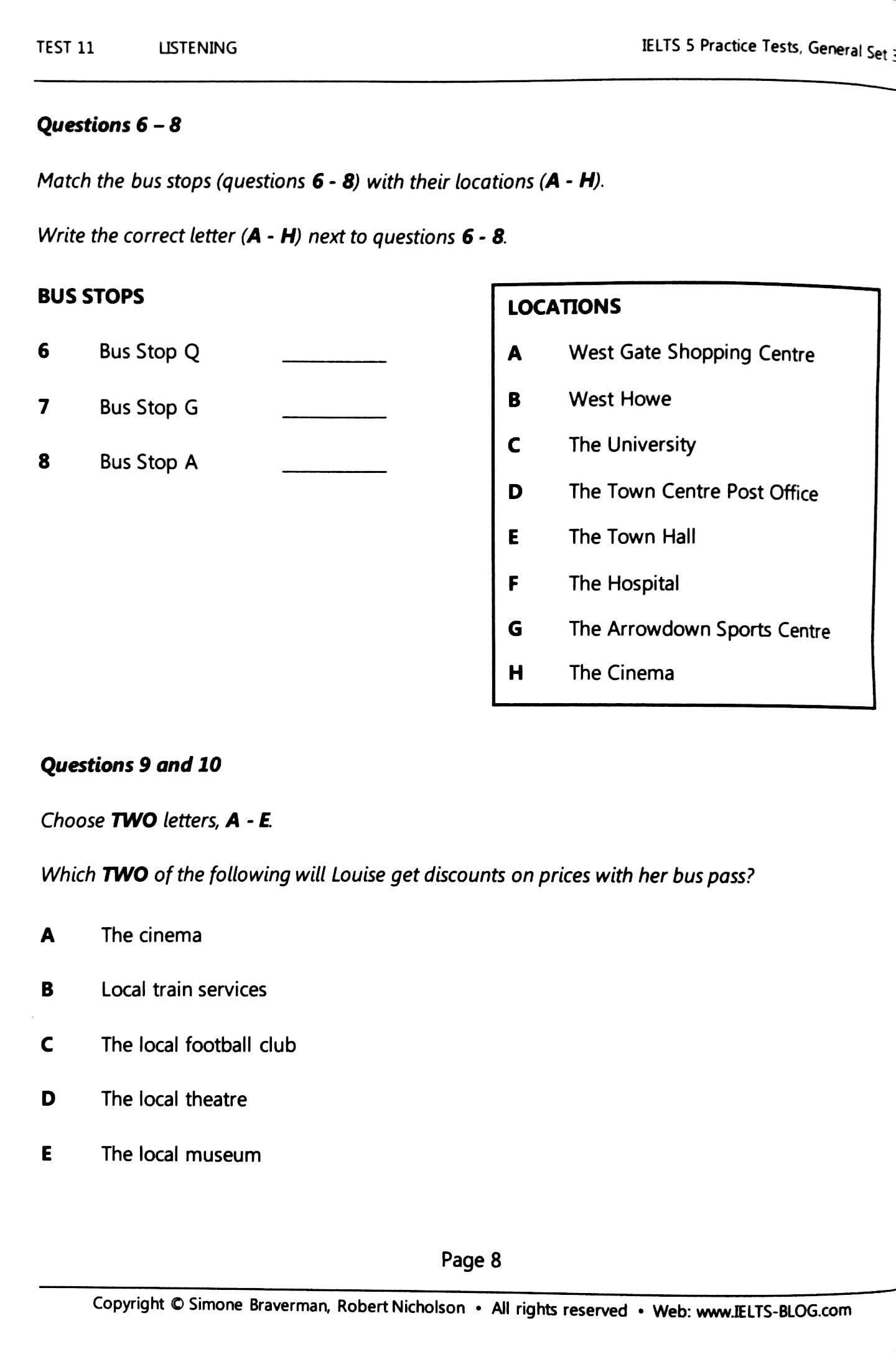 Ielts 5 Practice Tests - General Set 3