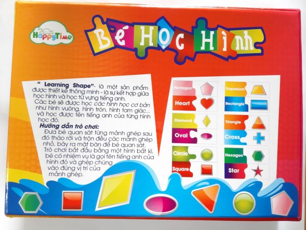 Đồ Chơi Giấy - Learning Shape Bé Học Ghép Hình - Happy Time 0579
