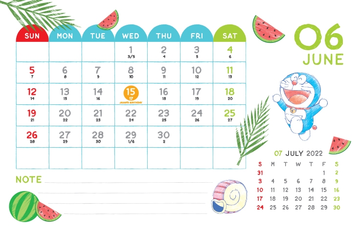 Lịch Để Bàn Doraemon 2022 - Tặng Kèm Sticker