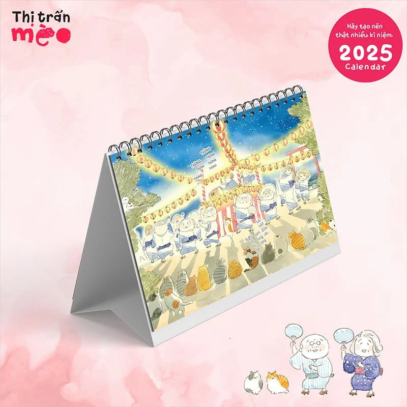 Lịch Để Bàn Thị Trấn Mèo 2025