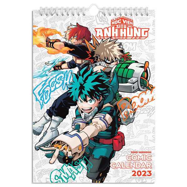 Lịch Treo Tường My Hero Academia - Học Viện Siêu Anh Hùng 2023