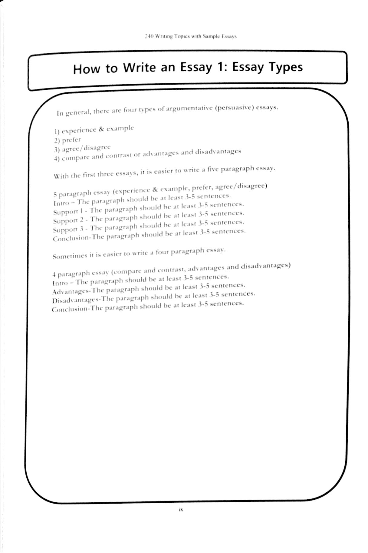 240 Writing Topics With Sample Essays - Vol. 2 (Topics 121 - 240)