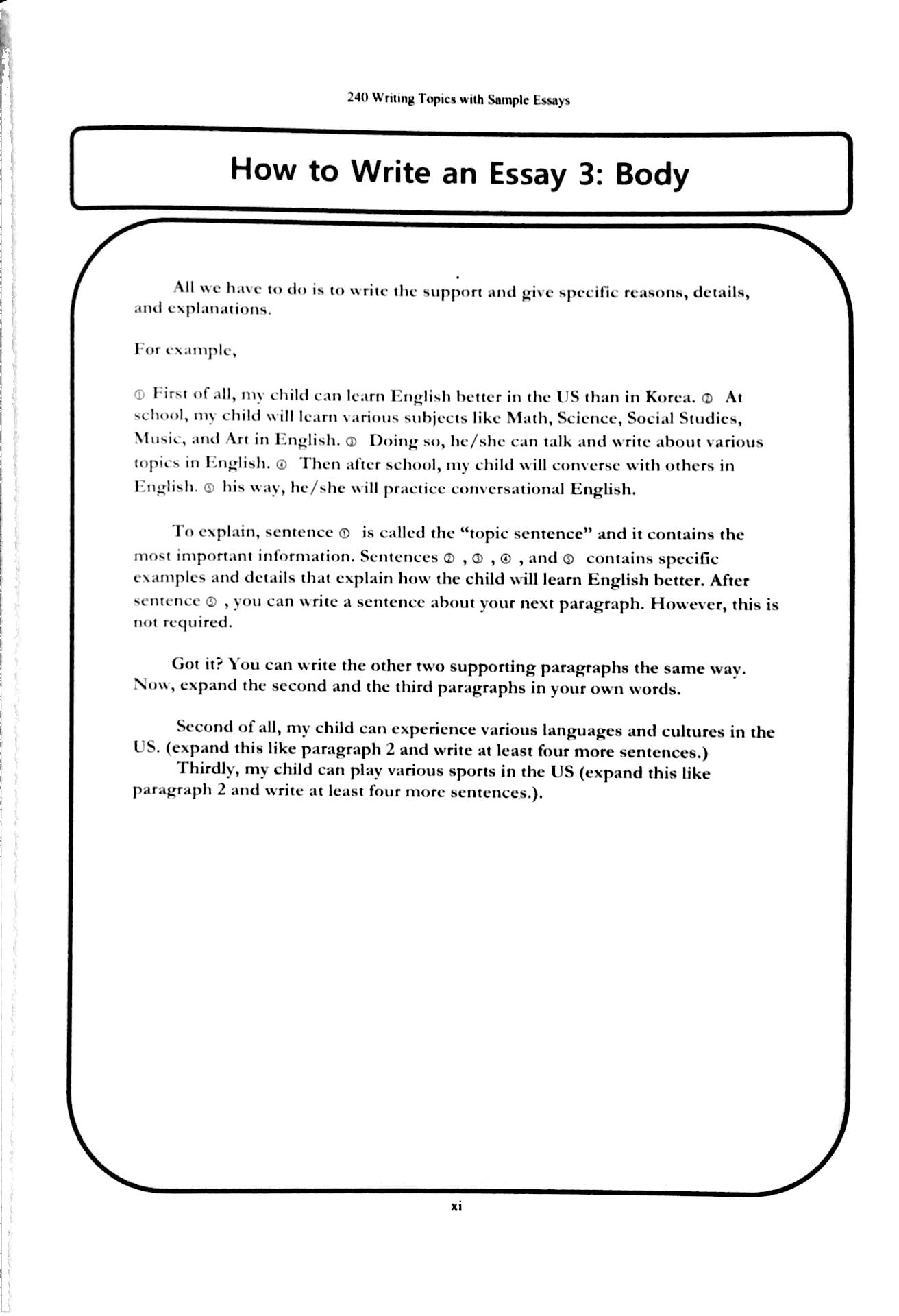 240 Writing Topics With Sample Essays - Vol. 2 (Topics 121 - 240)
