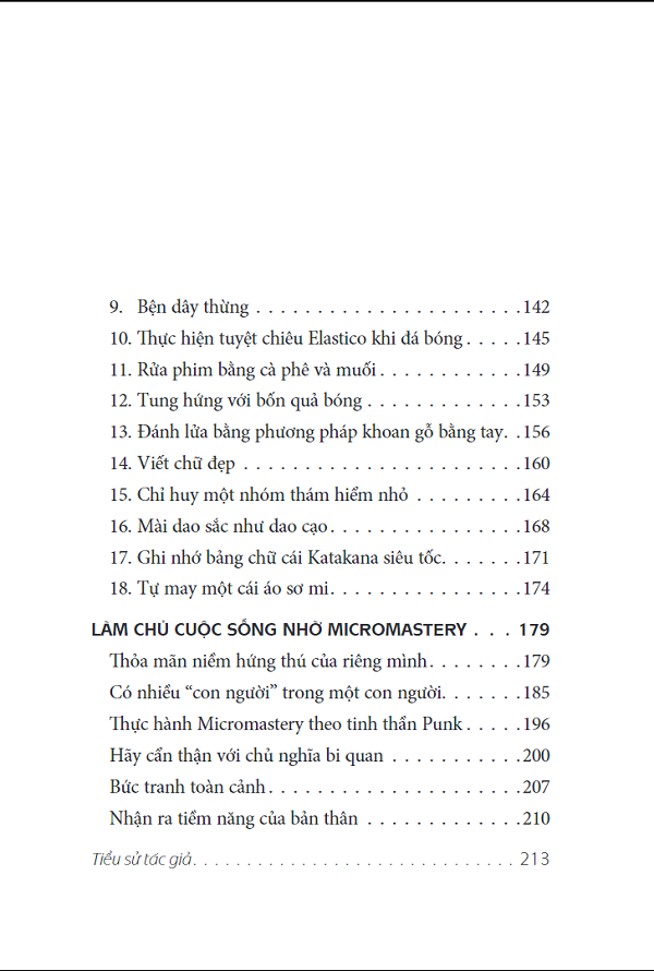 Micromastery - Thành Thạo Kỹ Năng Nhỏ, Vươn Đến Thành Công Lớn
