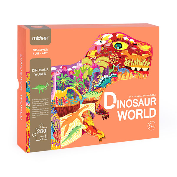 Xếp hình Thế Giới Khủng Long - Dinosaur World Mideer 280 Miếng Ghép MD3083