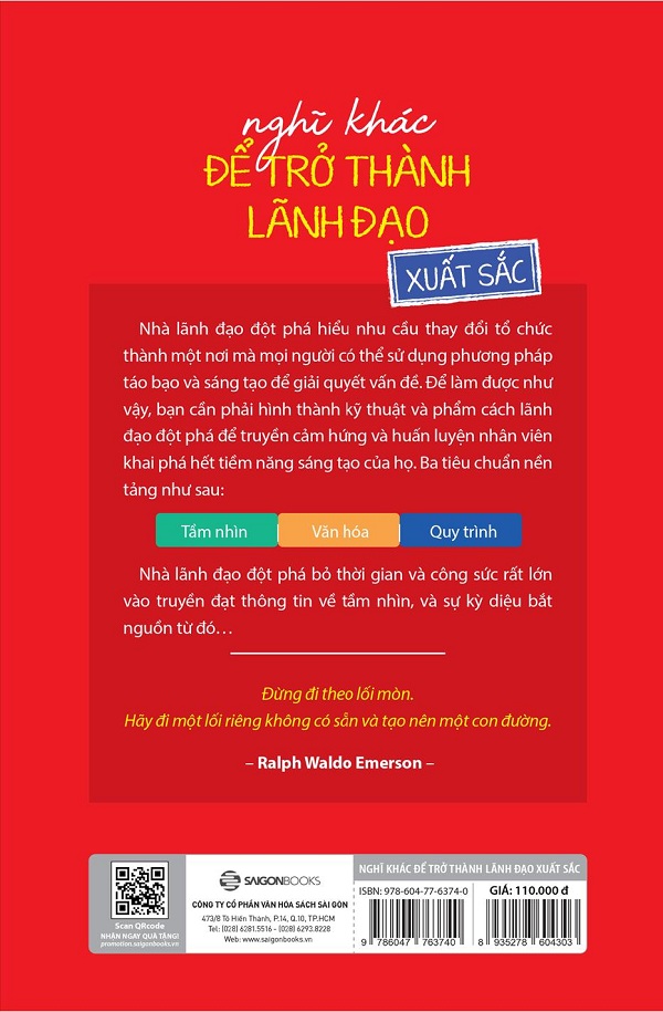 Nghĩ Khác Để Trở Thành Lãnh Đạo Xuất Sắc