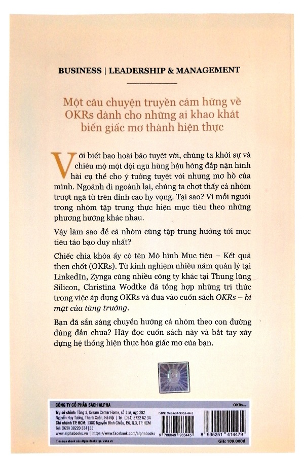 OKRs - Bí Mật Của Tăng Trưởng
