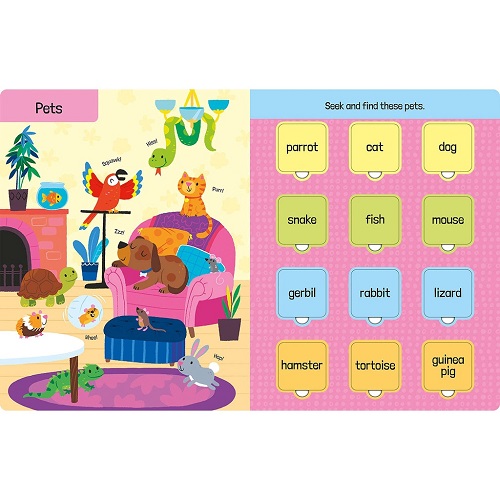 Sách Lật Mở Tiếng Anh - Lift-The-Flap First 100 Animals