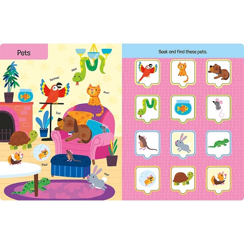 Sách Lật Mở Tiếng Anh - Lift-The-Flap First 100 Animals