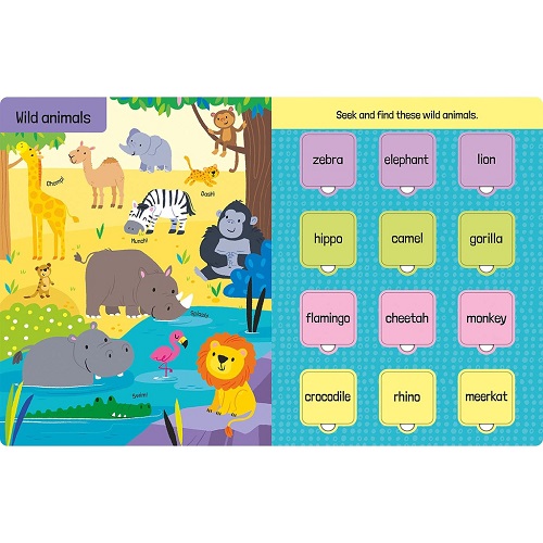 Sách Lật Mở Tiếng Anh - Lift-The-Flap First 100 Animals