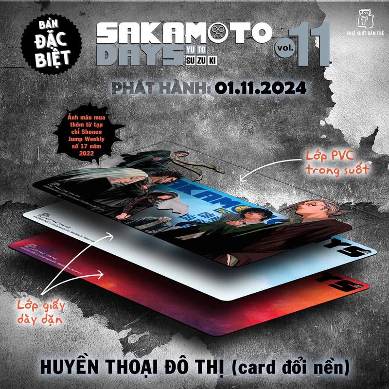 Sakamoto Days - Tập 11 (Bản Đặc Biệt - Tặng Kèm Obi + Huy Hiệu + Set 3 Card Đổi Nền + Standee Lắp Ghép)