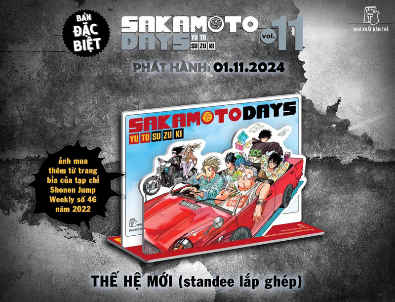 Sakamoto Days - Tập 11 (Bản Đặc Biệt - Tặng Kèm Obi + Huy Hiệu + Set 3 Card Đổi Nền + Standee Lắp Ghép)