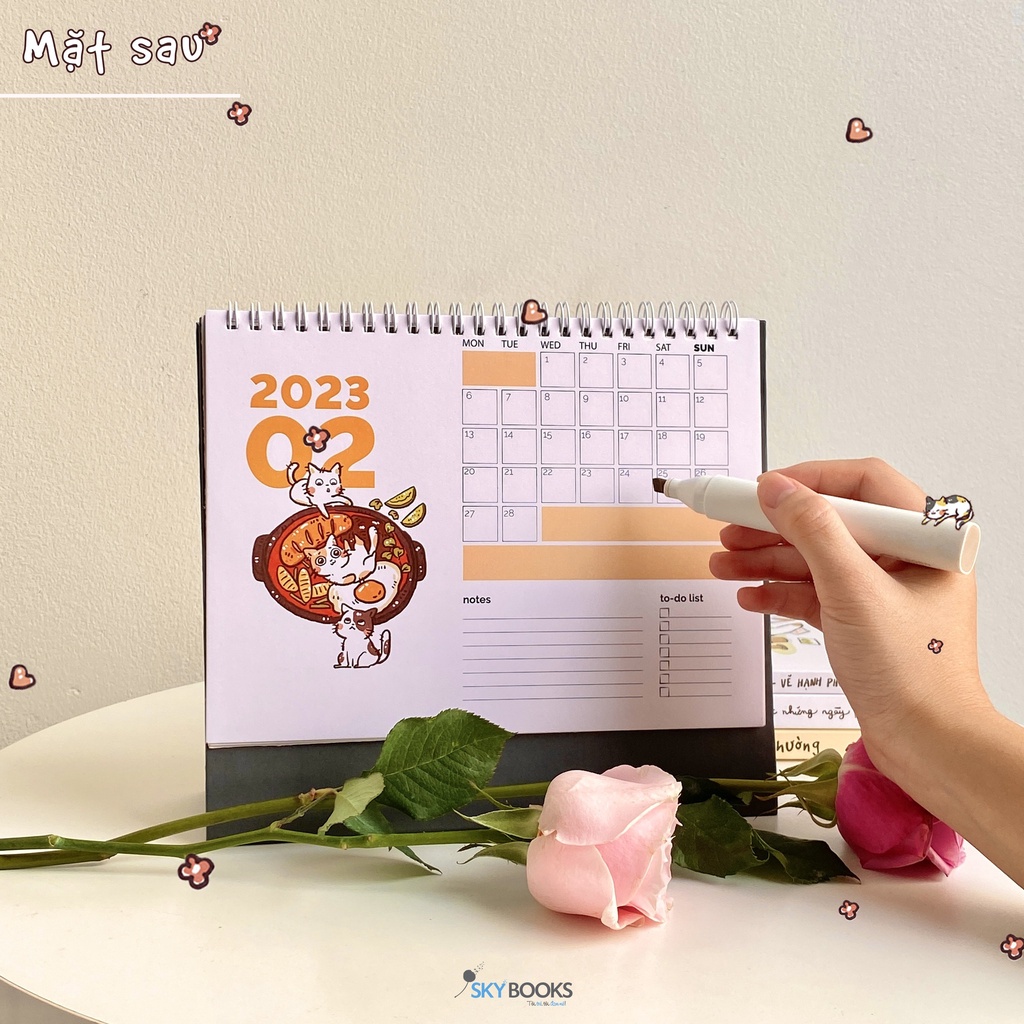 Lịch Bàn Kulzsc Happy Meow Year 2023