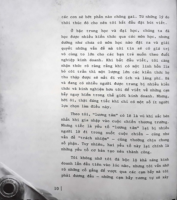 Tâm Thư Nhà Doanh Nghiệp