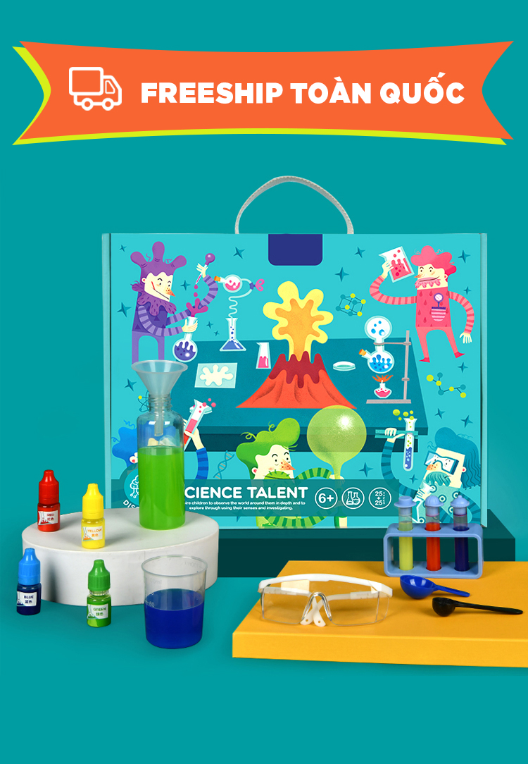 Bộ kit 50 thí nghiệm khoa học cơ bản Science Talent Mideer dành cho học sinh CT7030