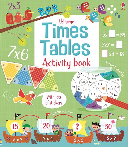 Sách Usborne Luyện Bảng Cửu Chương Cho Bé 6-8 Tuổi Times Table Activity Book