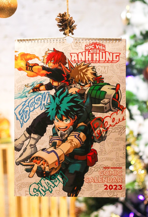 Lịch Treo Tường My Hero Academia - Học Viện Siêu Anh Hùng 2023